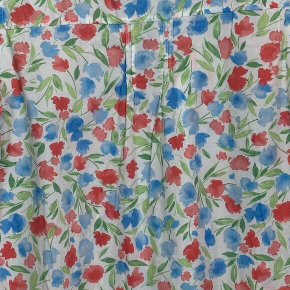 L.L. Bean Size Large 100% Cotton Floral Sleeveless Pintuck Daybreak Nightgown - Picture 5 of 7